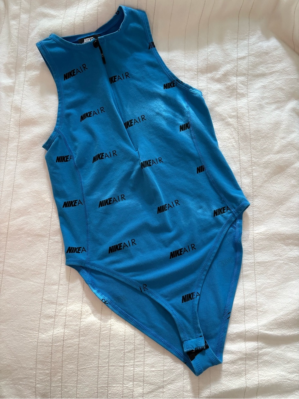 NIKE‎ AIR Women's Royal Blue Sleeveless Bodysuit Size Small Causal Workout Train